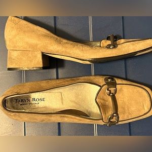 Taryn Rose Loafers. Excellent condition! Suede with patent leather trim. 1 inch.